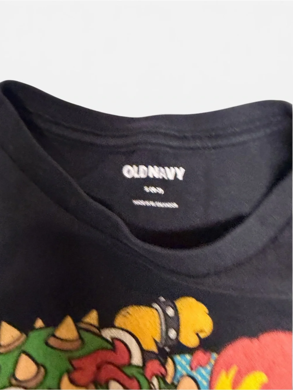 Old Navy Black Super Mario Comic Panel Tee
